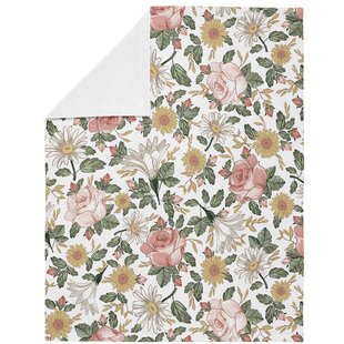 SWEET JOJO DESIGNS Vintage Floral Security Baby Blanket