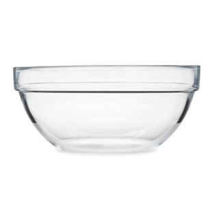 KITCHEN SUPPLY WHOLESALE Glass 6 Piece Mixing Bowl Set (Set of 6)