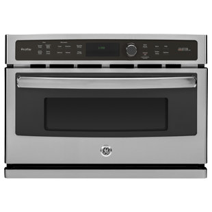 GE PROFILE™ 27" Capacity cu. 1.7 Convection Electric Single Wall Oven with Built-In Microwave