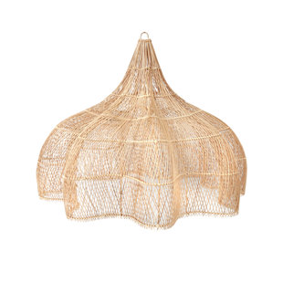 BAZAR BIZAR 0cm H x 0cm W Bamboo Rattan Novelty Pendant Shade ( Uno ) in Natural