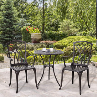 MISTANA Tesha Round 2 - Person 61cm Long Bistro Set