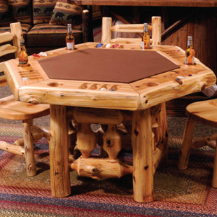Fireside Lodge 54'' 6 - Player Foldable Poker Table