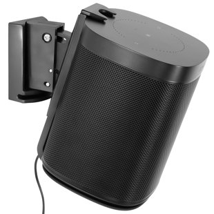 Mount-It Adjustable Speaker Wall Mount Compatible with SONOS One, One SL and Play:1 | Tilt & Swivel