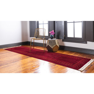 LARK MANOR™ Amro Southwestern Red/Black Area Rug