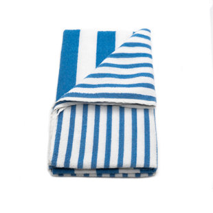 GOT Collection Tropical Stripe Heavy Weight 3 Piece 100% Cotton Beach Towel Set By Rifz (Set of 3)