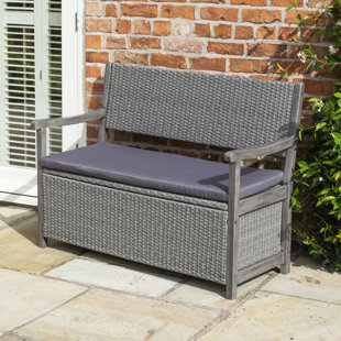 ROWLINSON Banktruhe aus Polyrattan
