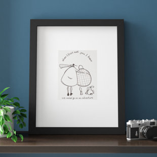 ZIPCODE DESIGN When I First Met You by Sam Toft - Single Picture Frame Print