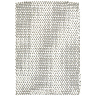 DASH AND ALBERT RUGS Two-Tone Rope Platinum/White Handwoven Indoor/Outdoor Rug