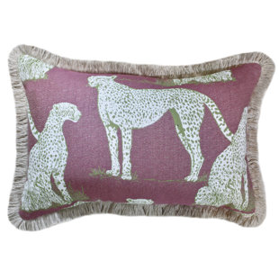SALLIEDUNCANDESIGNS Savanna Fringed Sunbrella® Indoor/Outdoor Throw Pillow
