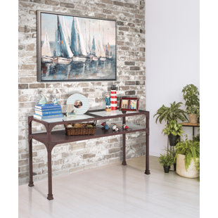 WILLISTON FORGE Valmar 48'' Glass Top Console Table