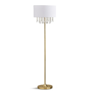 HOUSE OF HAMPTON® Elina Crystals 61" Traditional Floor Lamp