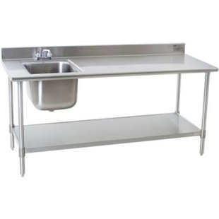 RESTAURANT SUPPLY DEPOT 60" L x 30" W Free Standing Bar Sink with Faucet