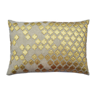 CLOUD9 DESIGN Verona Appliqued Linen Throw Pillow
