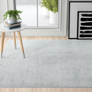 ZIPCODE DESIGN Alyvia Abstract Machine Woven Flatweave Grey Area Rug
