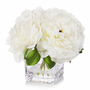 OPHELIA & CO. Silk Peony Arrangement in Vase