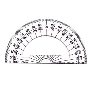CHARLES LEONARD CO. 4 Protractor Ruler