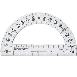 ACME UNITED CORPORATION Protractor 6in 180 Degree Ruler