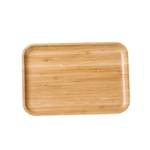 YancoMelamine Bamboo Tray (Set of 12)