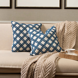 14 KARAT HOME INC. Embroidered Pillow Cover (Set of 2)