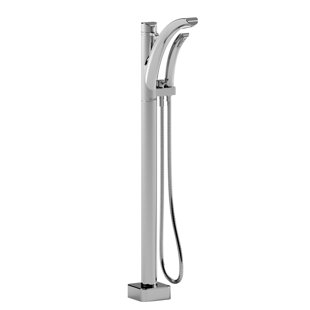 RIOBEL Salomé Single Hole Floor Mount Tub Filler Trim