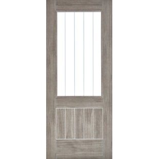 LPD DOORS Mexicano Glazed Laminate Light Grey Internal Door