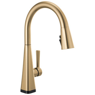 DELTA Lenta Pull Down Sprayer Touch Kitchen Sink Faucet, Touch Control Kitchen Faucet