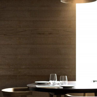 PORPORA 5.5" W X 46.5" L Reclaimed Peel and Stick Solid Wood Wall Paneling