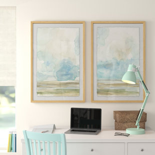 THREE POSTS™ TEEN " Pale Sunset Diptych " by Marmont Hill 2 - Pieces