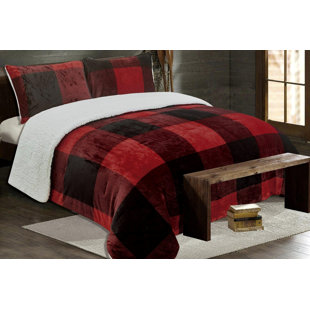 MAISON CONDELLE Aspen Polyester Plaid Comforter Set