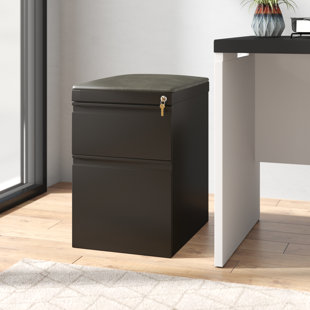 COMMCLAD 15'' Wide 2 -Drawer Mobile Steel File Cabinet
