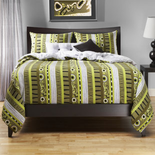 SISCOVERS Radiant Flux Striped Duvet Cover & Insert Set