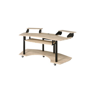 ZOOMIE KIDS Bradman 71" Music Studio Desk in Natural Oak