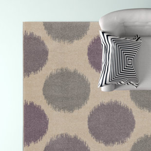 HASHTAG HOME Teppich Océane in Lila/Beige/Grau