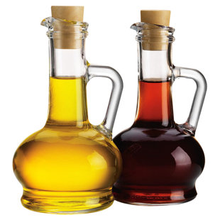 HOME ESSENTIALS AND BEYOND Glass Single Oil / Vinegar Cruet (Set of 2)