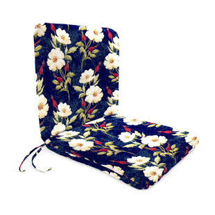 PLOW & HEARTH Outdoor 2.5'' Dining Chair Seat Cushion