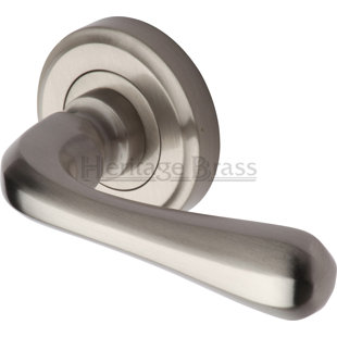 HERITAGE BRASS Diamond Latch Door Handle (Set of 2)