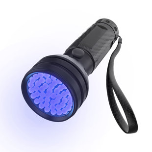 FLEMING SUPPLY Stalwart UV Flashlight with Aluminum Handle - Black Light with 51 Ultraviolet LEDs