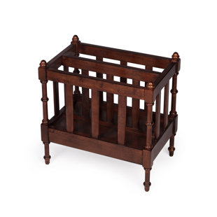 ROSALIND WHEELER Avori Wood Free Standing Magazine Rack