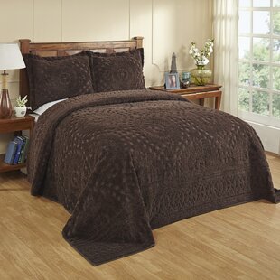 BETTER TRENDS Rio Standard 100% Cotton Chenille Bedspreads & Coverlet / Bedding Set