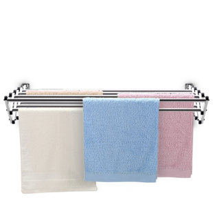 REBRILLIANT Expandable Clothes Wall-Mounted Drying Rack
