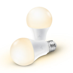 GLOBE ELECTRIC COMPANY Equivalent E26/Medium (Standard) 3000K LED Smart Bulb (Set of 2)