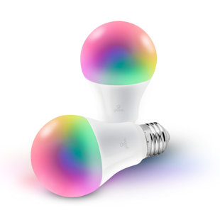GLOBE ELECTRIC COMPANY Equivalent E26/Medium (Standard) Dimmable LED Smart Bulb (Set of 2)