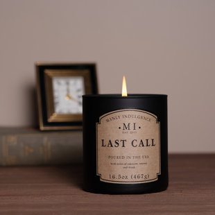 MANLY INDULGENCE Classic Last Call Scented Jar Candle