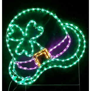 LORI'S LIGHTED D'LITES St. Patrick's Day Luck of the Irish Hat Holiday Lighted Display