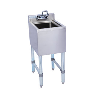 RESTAURANT SUPPLY DEPOT One Bowl Under Stainless Steel Bar & Hand Sink