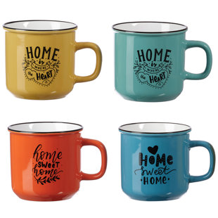 RITZENHOFF & BREKER Kaffeebecher 4-fach sortiert Home (Set besteht aus 4)