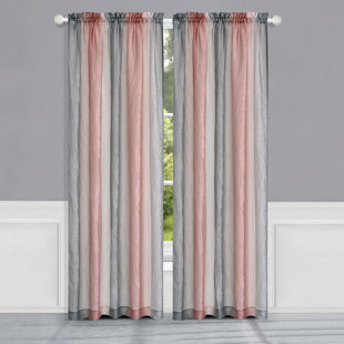 CANORA GREY Kieron Polyester Semi-Sheer Curtain Panel