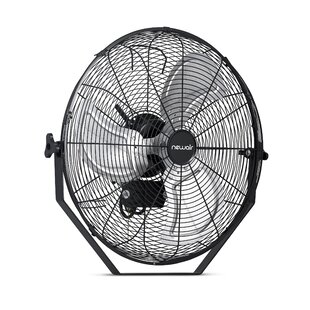 Newair 20" High Velocity Wall Mount Fan, Heavy Duty Waterproof Outdoor Fan, Adjustable Tilt and 3 Speeds up to 4650 CFM, Pull Chain Switch