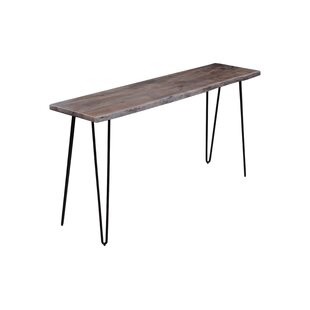 JOFRAN Solid Wood Top Metal Base Dining Table