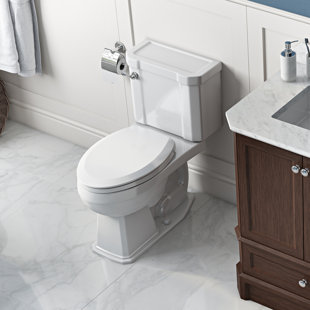 St Thomas Creations By Icera Richmond 1.28 GPF Elongated Comfort Height Floor Mounted Two-Piece Toilet (Seat Included)